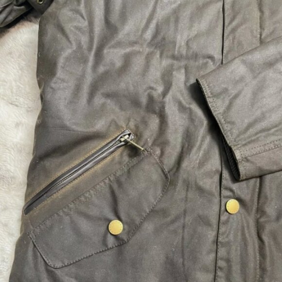 Barbour Men's Prestbury Wax Jacket in Olive MSRP$495 British Luxury Heritage - Picture 12 of 16